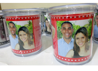 Lembrancinhas de casamento caneca acrílico personalizada Porto Alegre - Rio Grande do Sul