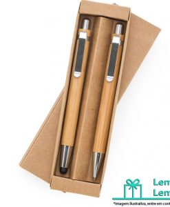 Brinde kit ecológico caneta e lapiseira em bambu com estojo de papelão, Brinde kit ecológico caneta e lapiseira, Brindes kit ecológico caneta e lapiseira em bambu com estojo de papelão, Brinde kit de caneta e lapiseira com estojo