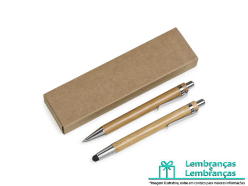 Brinde kit ecológico caneta e lapiseira em bambu com estojo de papelão, Brinde kit ecológico caneta e lapiseira, Brindes kit ecológico caneta e lapiseira em bambu com estojo de papelão, Brinde kit de caneta e lapiseira com estojo