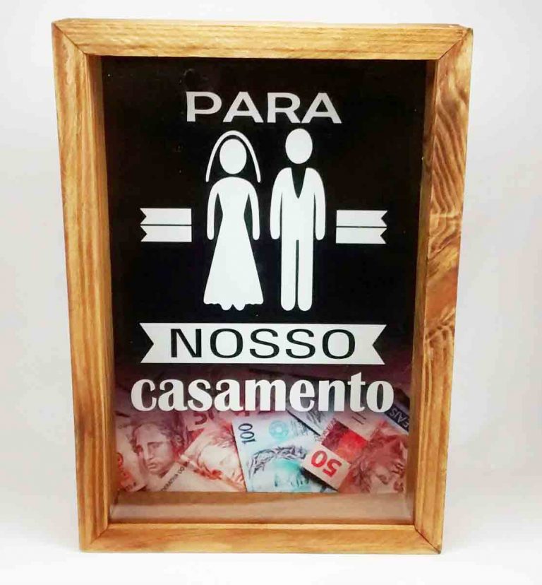 Quadro Cofre Nosso Casamento Lembrancinhas De Casamento E Brindes