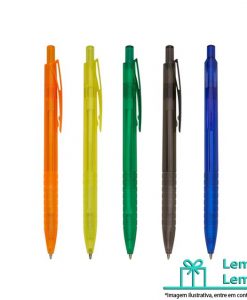 Caneta plástica translúcida, canetas brindes preço, caneta plastica personalizada, canetas plasticas atacado, canetas brindes baratas, brindes personalizados, canetas promocionais, personalização de canetas