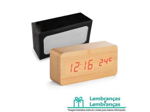 Brinde relógio com calendário alarme e termômetro, Brindes relógio com calendário alarme e termômetro, Relógio com calendário