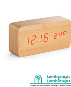 Brinde relógio com calendário alarme e termômetro, Brindes relógio com calendário alarme e termômetro, Relógio com calendário